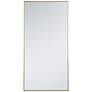 2_Eternity Brass 36" x 72" Rectangular Vanity Wall Mirror
