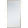 Eternity Brass 36" x 72" Rectangular Vanity Wall Mirror