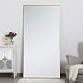 1_Eternity Brass 36" x 72" Rectangular Vanity Wall Mirror
