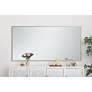 4_Eternity Brass 36" x 72" Rectangular Vanity Wall Mirror more views