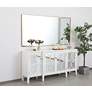7_Eternity Brass 36" x 72" Rectangular Vanity Wall Mirror more views