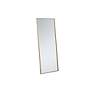 5_Eternity Brass Metal 24" x 60" Rectangular Floor/Wall Mirror more views