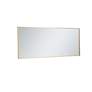 Eternity Brass Metal 24" x 60" Rectangular Floor/Wall Mirror in scene