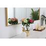 Eternity Brass Metal 24" x 60" Rectangular Floor/Wall Mirror in scene