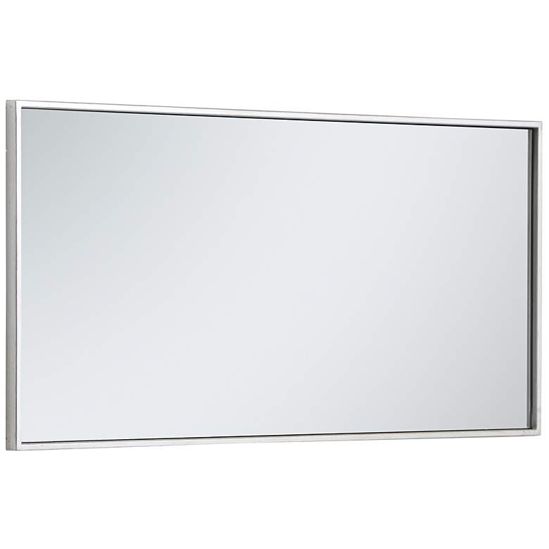 Image 5 Eternity Silver 18" x 36" Rectangular Vanity Wall Mirror more views
