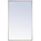 Eternity Silver 24" x 40" Rectangular Vanity Wall Mirror