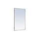 3_Eternity Silver 24" x 40" Rectangular Vanity Wall Mirror more views