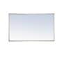 4_Eternity Silver 24" x 40" Rectangular Vanity Wall Mirror more views