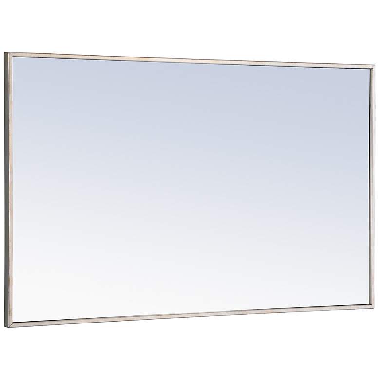 Image 6 Eternity Silver 24" x 40" Rectangular Vanity Wall Mirror more views