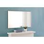 6_Eternity Silver 24" x 40" Rectangular Vanity Wall Mirror more views