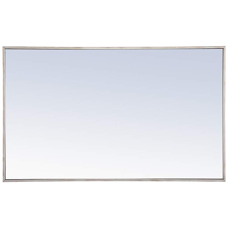 Image 7 Eternity Silver 24" x 40" Rectangular Vanity Wall Mirror more views