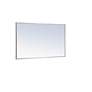 7_Eternity Silver 24" x 40" Rectangular Vanity Wall Mirror more views