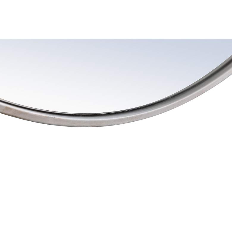 Image 7 Eternity Silver Metal 36" Round Vanity Wall Mirror more views