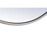 7_Eternity Silver Metal 36" Round Vanity Wall Mirror more views