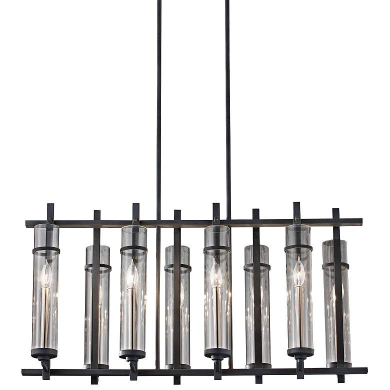 Image 2 Ethan 37 1/2"W Forged Iron Kitchen Island Light Chandelier