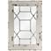 Ethan Distressed White Wood 31 1/2" x 47 1/4" Wall Mirror