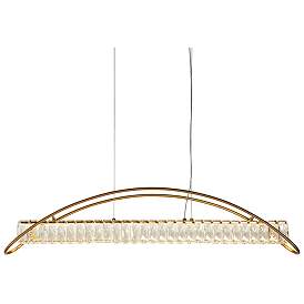 Image1 of Ethel 1-Light LED Crystal Island Chandelier