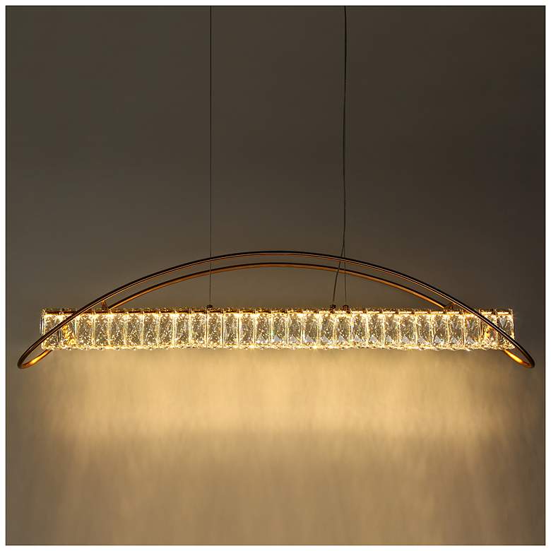 Image 2 Ethel 1-Light LED Crystal Island Chandelier more views