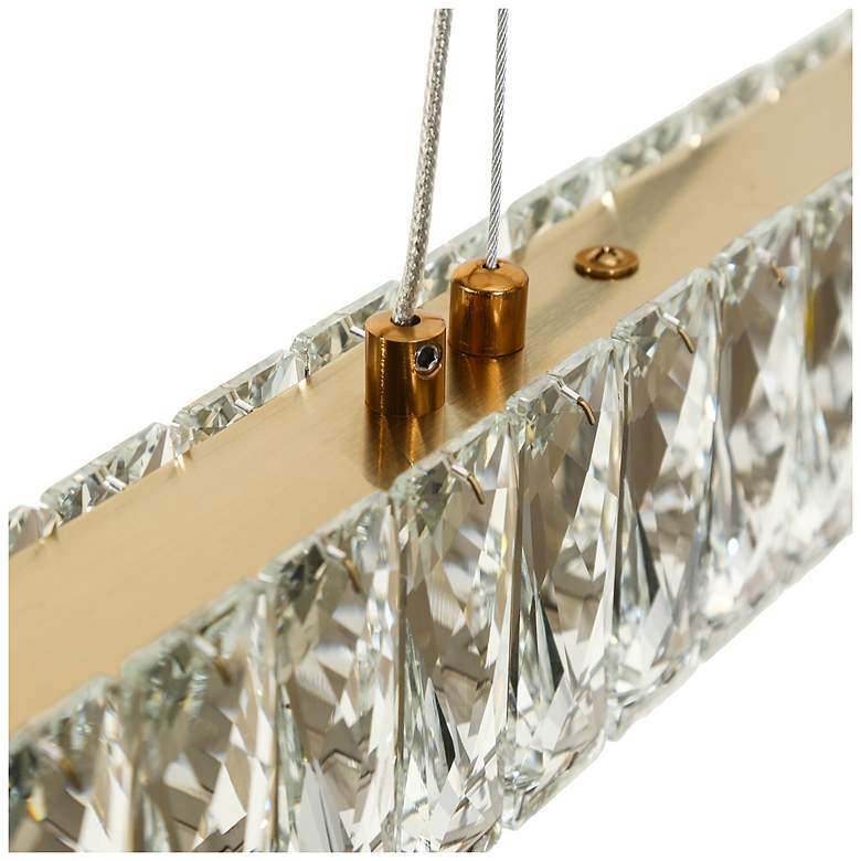 Image 4 Ethel 1-Light LED Crystal Island Chandelier more views