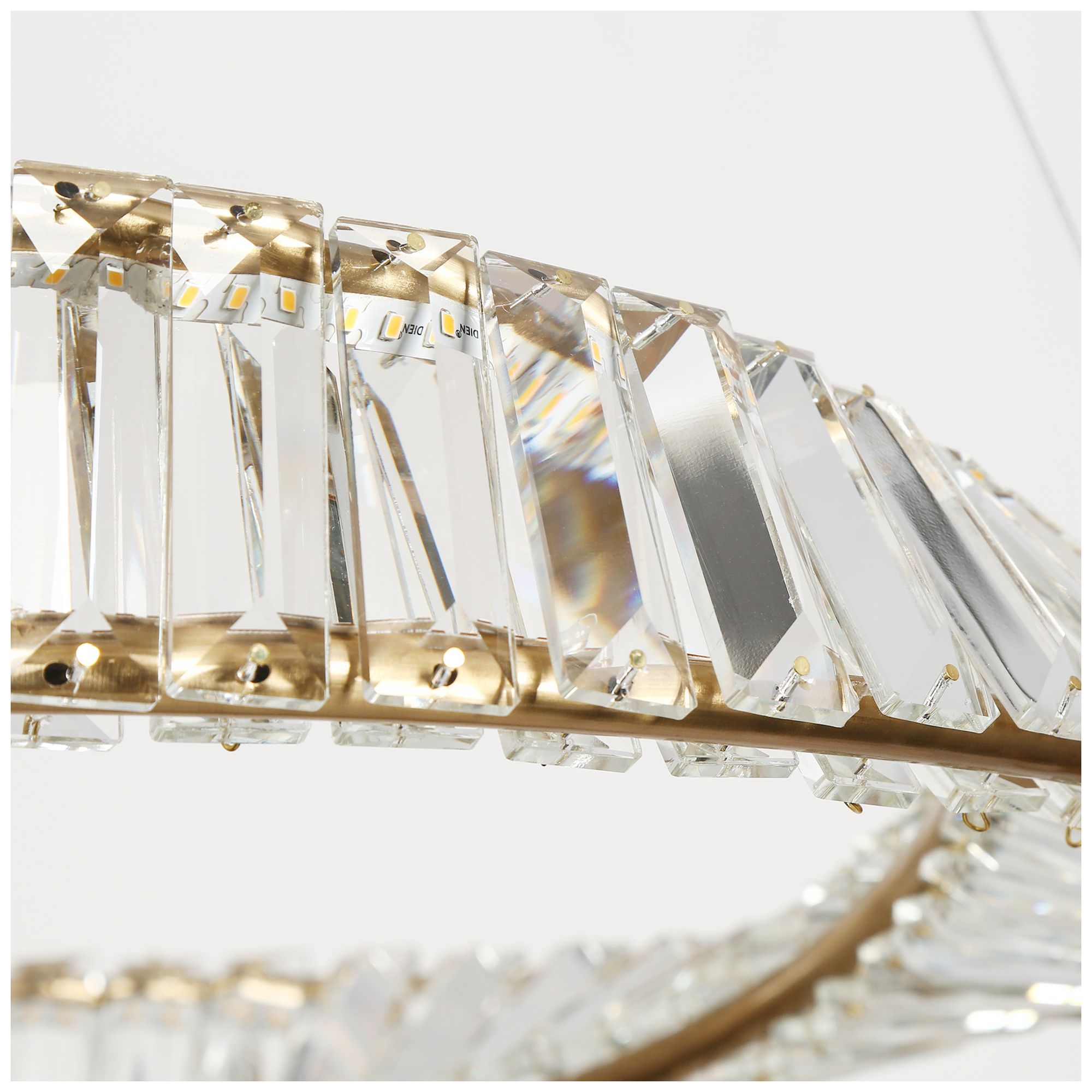 Image 4 Ethel 1-Light LED Gold Chandelier - Made to Order more views