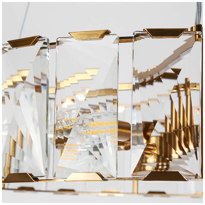 Image 2 Ethel 6-Light Gold Crystal Chandelier more views