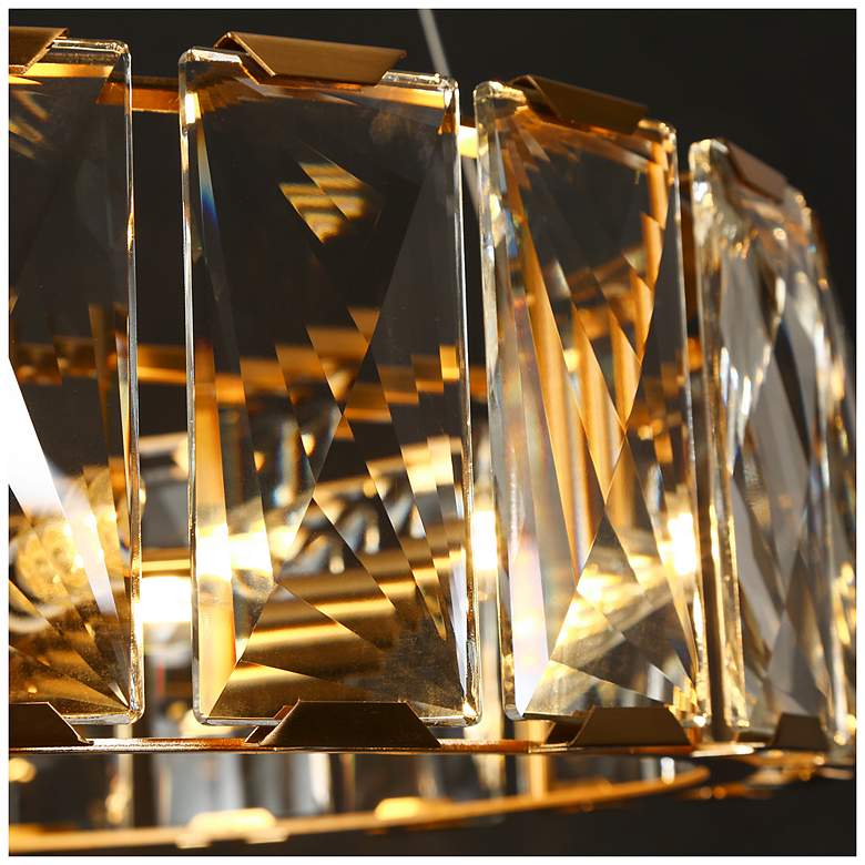 Image 3 Ethel 6-Light Gold Crystal Chandelier more views