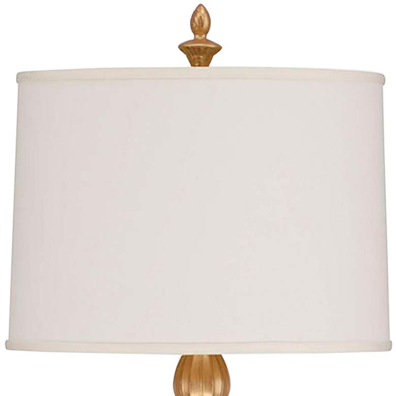 Image 3 Ethereal 35" Cream Shade Aquamarine Blue Ceramic Twist Table Lamp more views