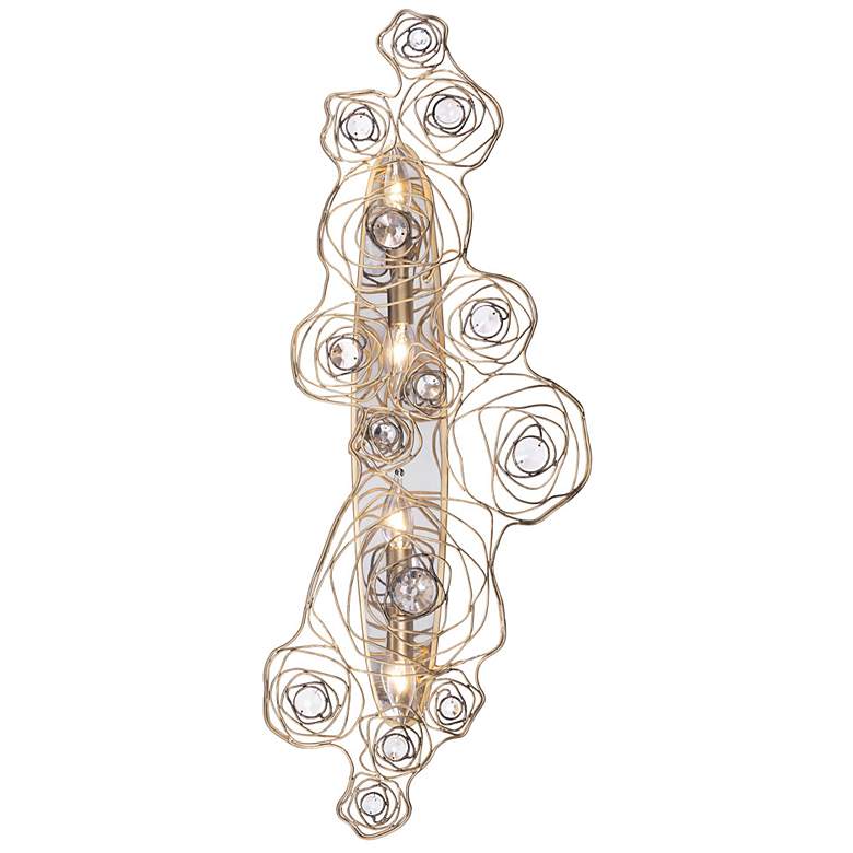 Image 1 Ethereal Rose 37 1/2"H Havana Gold Ombre 4-Light Wall Sconce