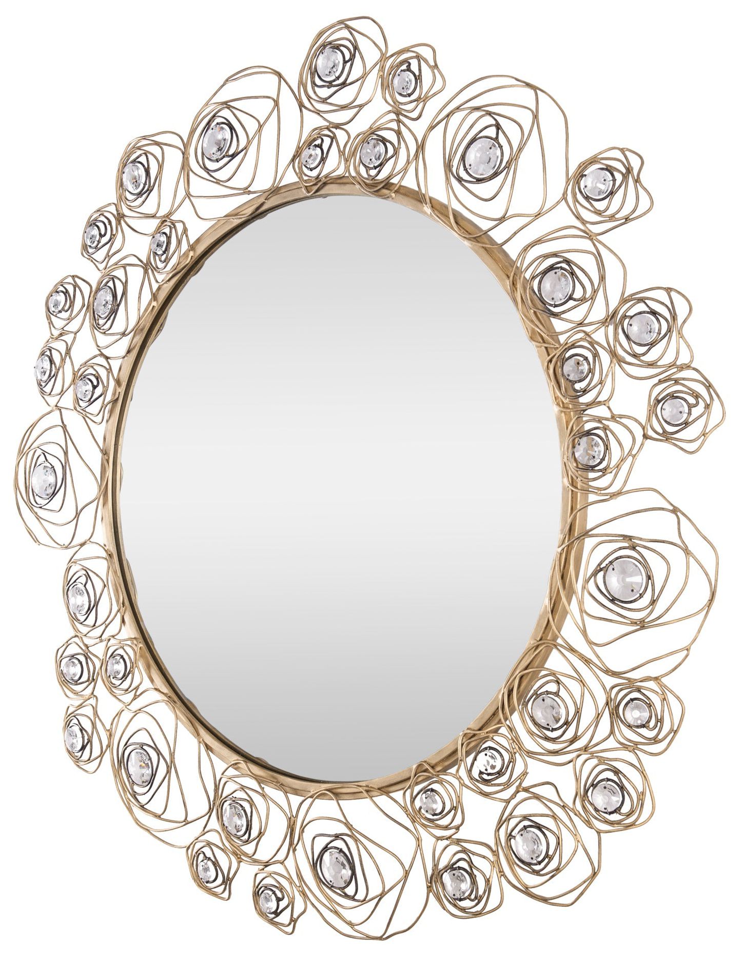 Image 2 Ethereal Rose 38-in Wall Mirror - Havana Gold Ombre more views