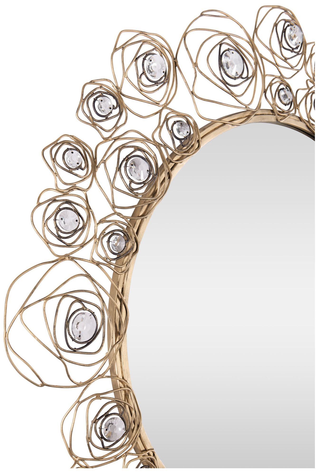 Image 4 Ethereal Rose 38-in Wall Mirror - Havana Gold Ombre more views