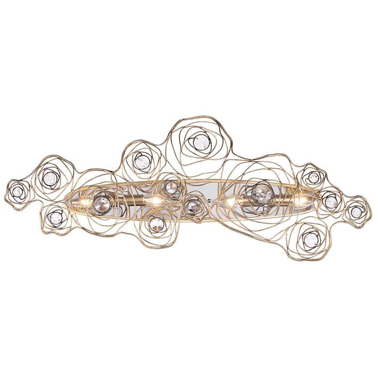 Image 2 Ethereal Rose 4-Lt Sconce - Havana Gold Ombre/Polished Stainless Accents more views