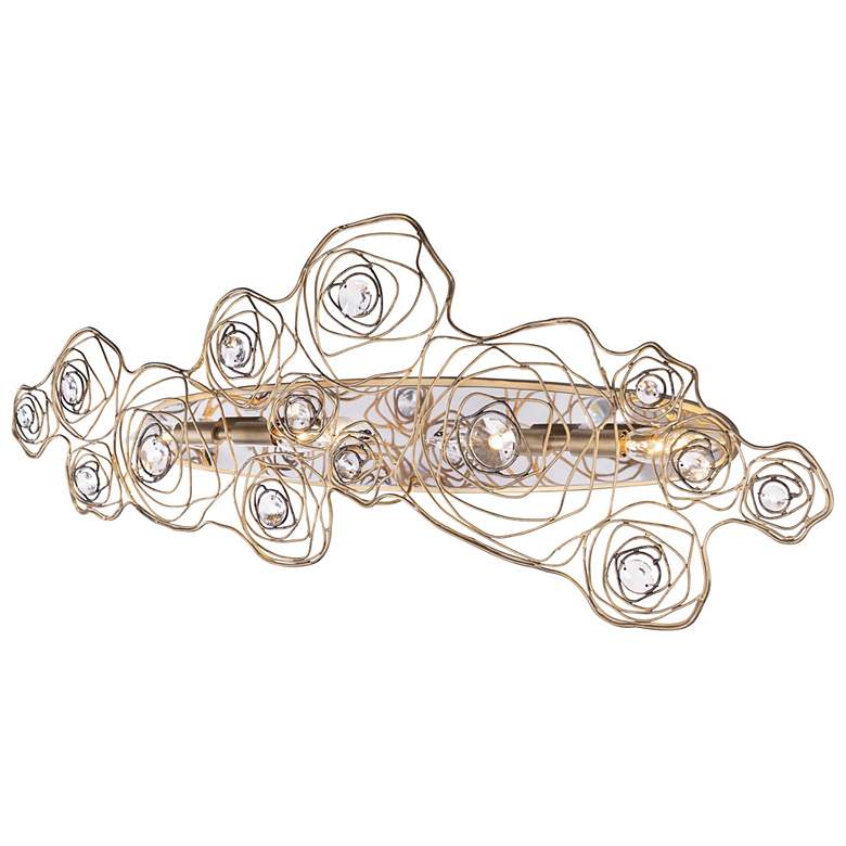 Image 3 Ethereal Rose 4-Lt Sconce - Havana Gold Ombre/Polished Stainless Accents more views