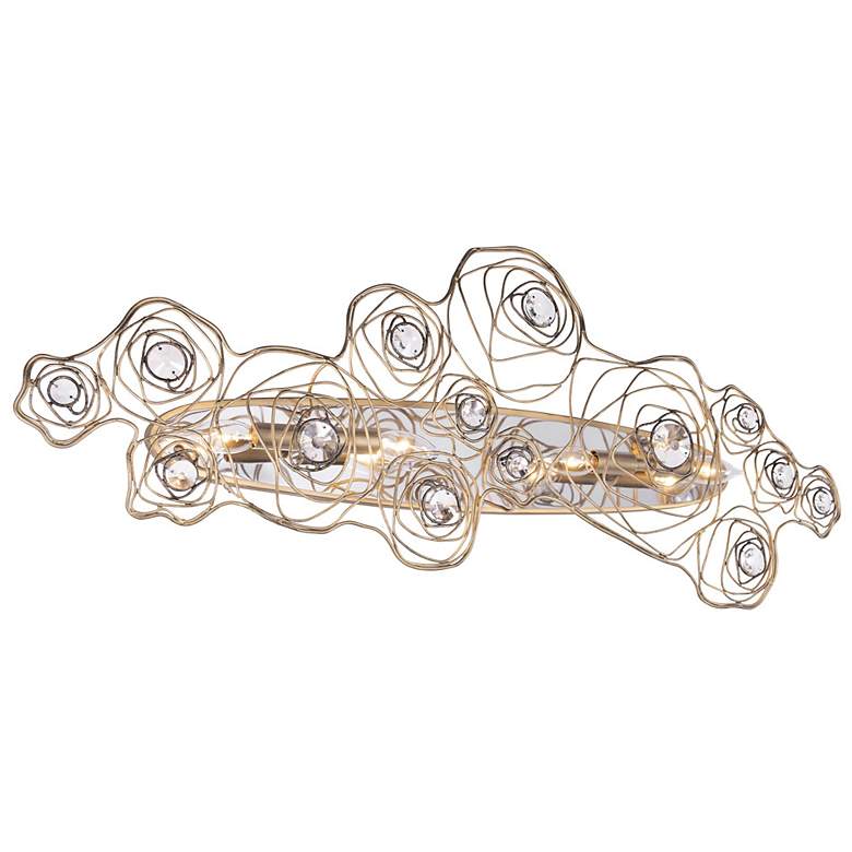 Image 4 Ethereal Rose 4-Lt Sconce - Havana Gold Ombre/Polished Stainless Accents more views