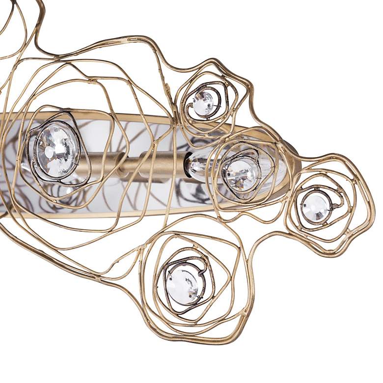 Image 5 Ethereal Rose 4-Lt Sconce - Havana Gold Ombre/Polished Stainless Accents more views