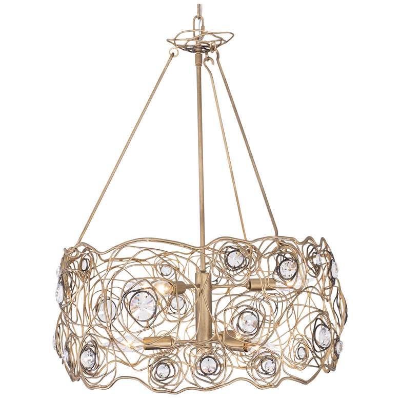 Image 1 Ethereal Rose 6-Lt Chandelier - Havana Gold Ombre