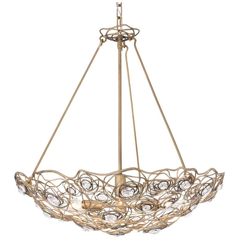 Image 1 Ethereal Rose 6-Lt Inverted Pendant - Havana Gold Ombre