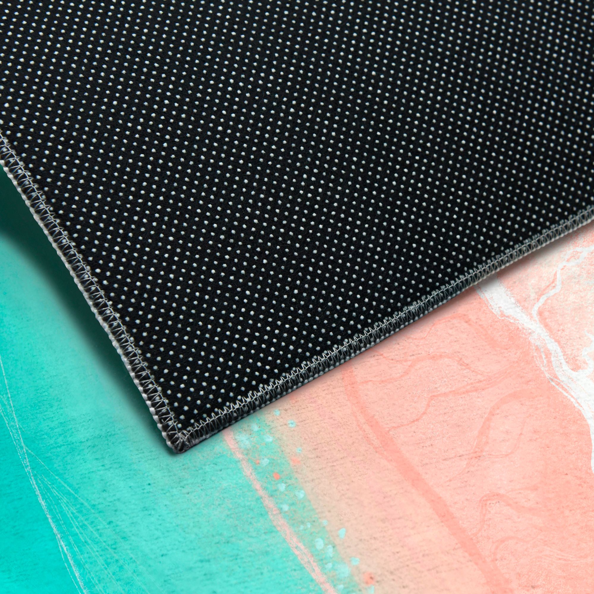 Image 4 Ethereal Shore Washable Art Area Rug size 8'x10' more views