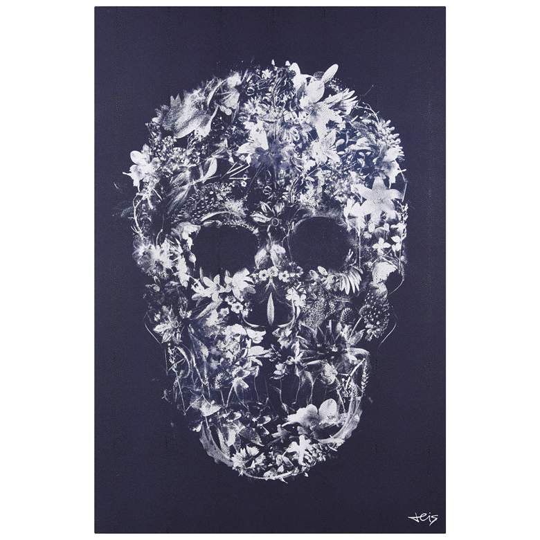 Image 1 Ethereal Skull" Skull-themed Art Rendered on Shagreen Canvas Wall Art