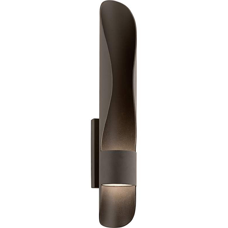 Image 1 Ethos 25 1/4 inch High 16-Light LED Bronze Outdoor Wall Light
