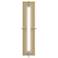 Ethos Large LED Sconce - Modern Brass - Seeded Clear Glass