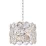 Etienne 13 1/2" Wide Chrome and Crystal Pendant Light