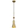 Etoile Small Aged Brass Pendant