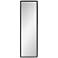 Eton Black 18" x 60" Rectangular Thin Framed Wall Mirror