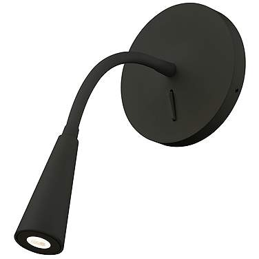 Eton Black LED Adjustable Wall Lamp