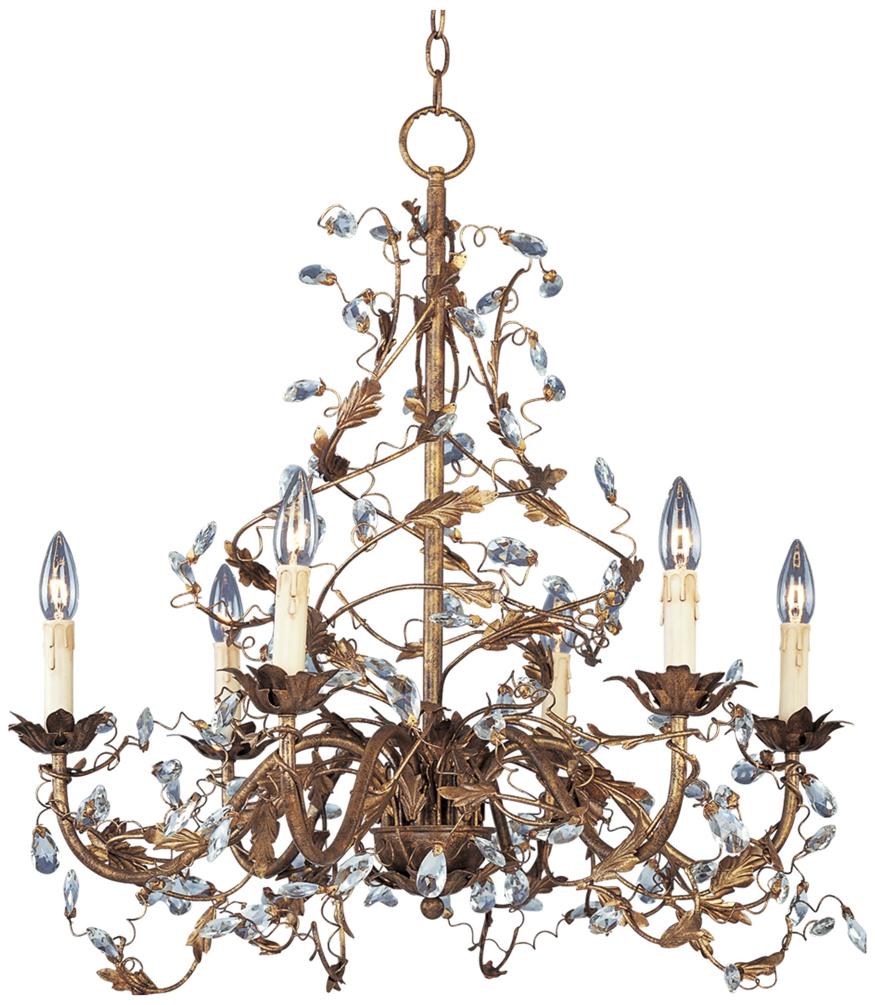 crystal vine chandelier