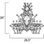 3_Etruscan Gold Crystal Vine Six Light Chandelier more views