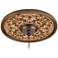 Etruscan Scroll 16" Wide Bronze Finish Ceiling Medallion