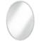 Etters Brushed Nickel 24 1/2"x34" Oval Wall Mirror
