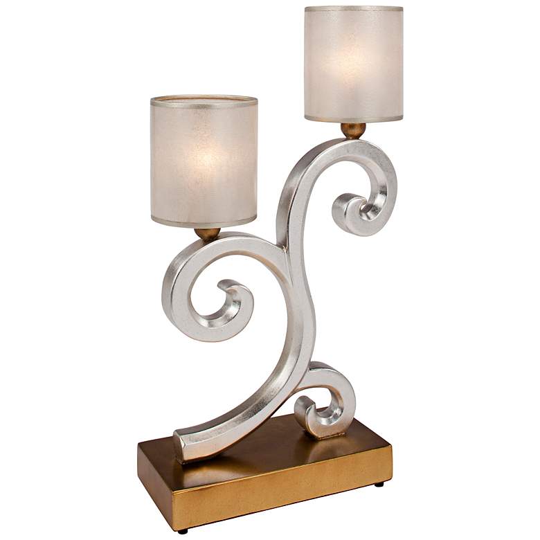 Image 1 Eubank Hand-Painted 33 inch High 2-Light Table Lamp