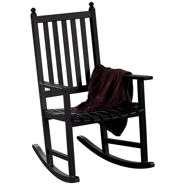 Image 1 Eucalyptus Black Outdoor Rocking Chair